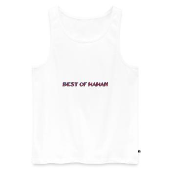 MAMA. MUTTERTAG. SCHÖNEN MUTTERTAG. ICH LIEBE DICH - Männer Premium Bio Tank Top - Weiß - Vorne - Michal (187cm)