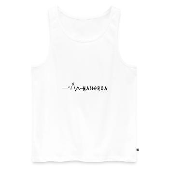 Majorque 22 - Débardeur bio Premium Homme - blanc - Devant - Michal (187cm)