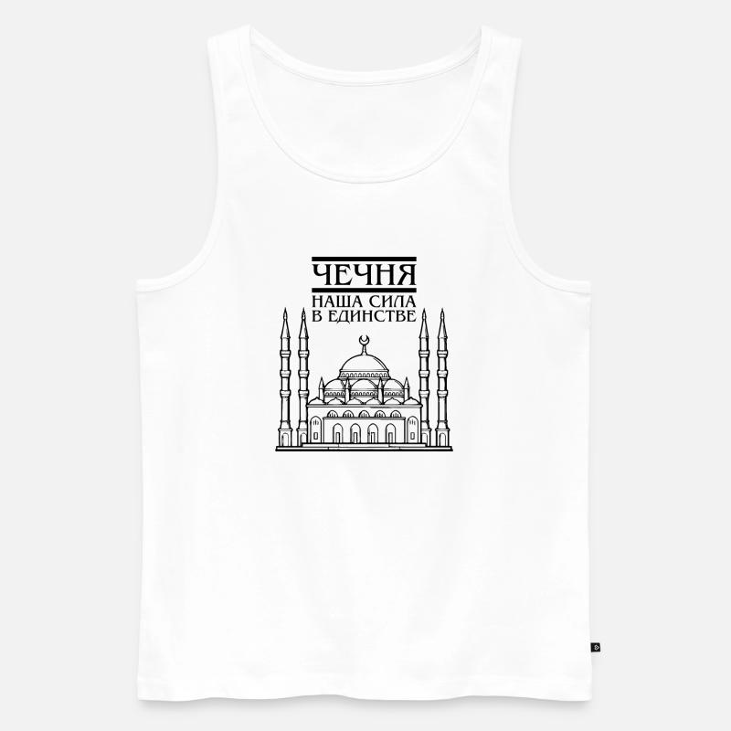 Tschetschenien Noxchi Grosny Chechen Geschenk - Männer Premium Bio Tank Top - Weiß