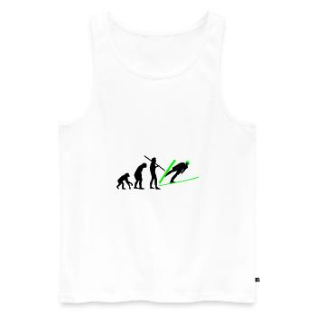 Skispringer - Männer Premium Bio Tank Top - Weiß - Vorne - Michal (187cm)