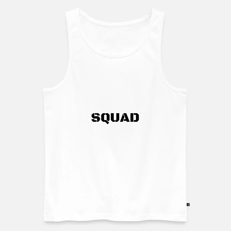 SQUAD - Männer Premium Bio Tank Top - Weiß