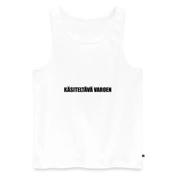 KasiteltavaVaroen - Männer Premium Bio Tank Top - Weiß - Vorne - Michal (187cm)