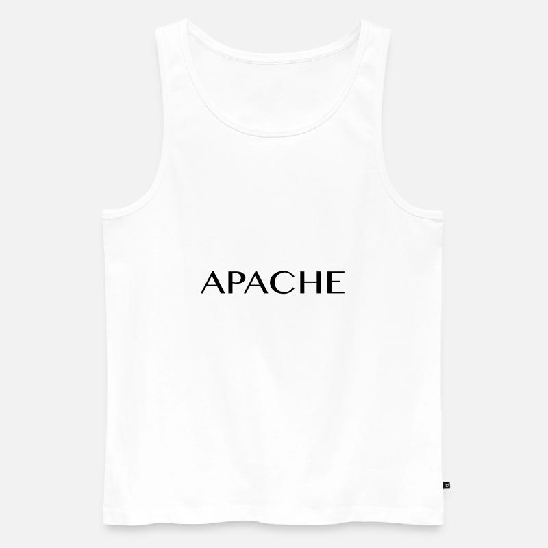 Apache - Männer Premium Bio Tank Top - Weiß