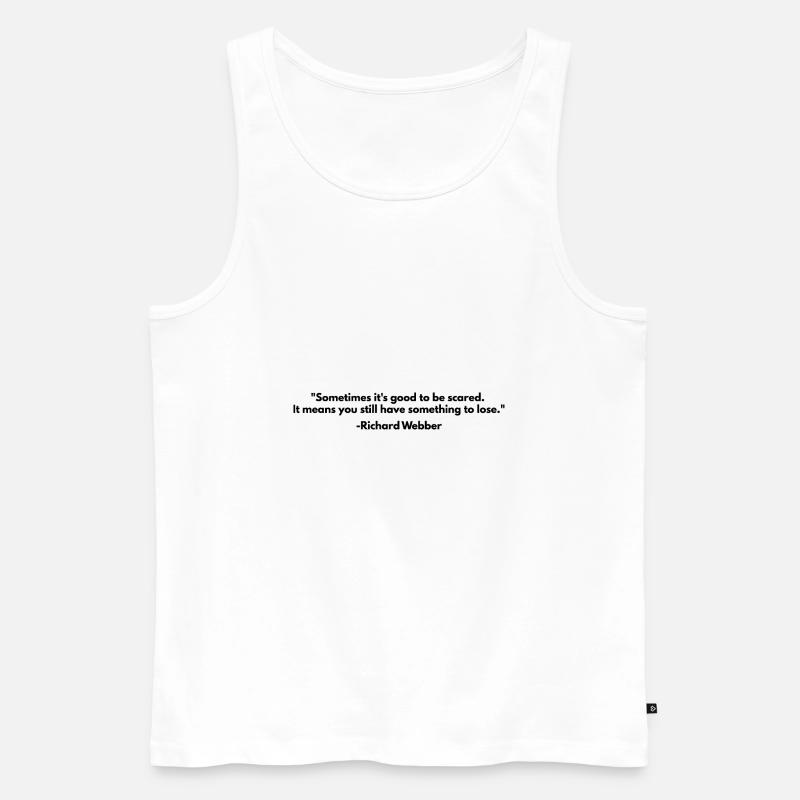 Richard Webber Zitate - Männer Premium Bio Tank Top - Weiß