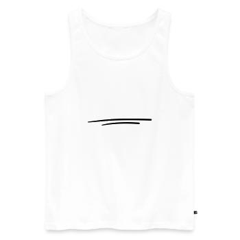 Arrow Symbol 10 Artboard 10 - Men's Premium Organic Tank Top - white - Front - Michal (187cm)
