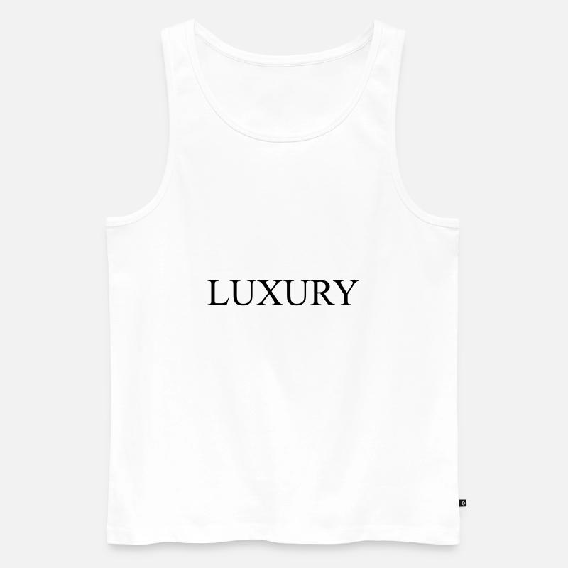 LUXURY LX - Männer Premium Bio Tank Top - Weiß