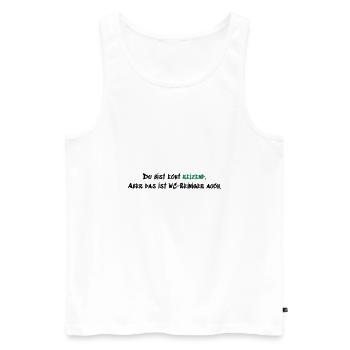 Du bist echt reizend - Männer Premium Bio Tank Top - Weiß - Vorne - AI Model Male 178 light (178cm)