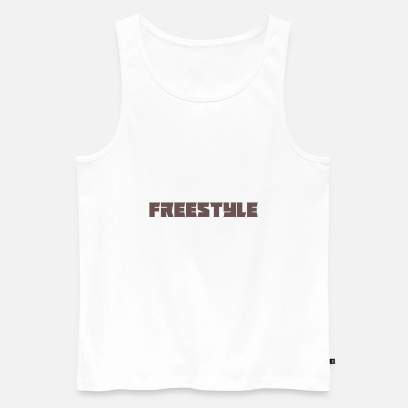 Freestyle - Männer Premium Bio Tank Top - Weiß
