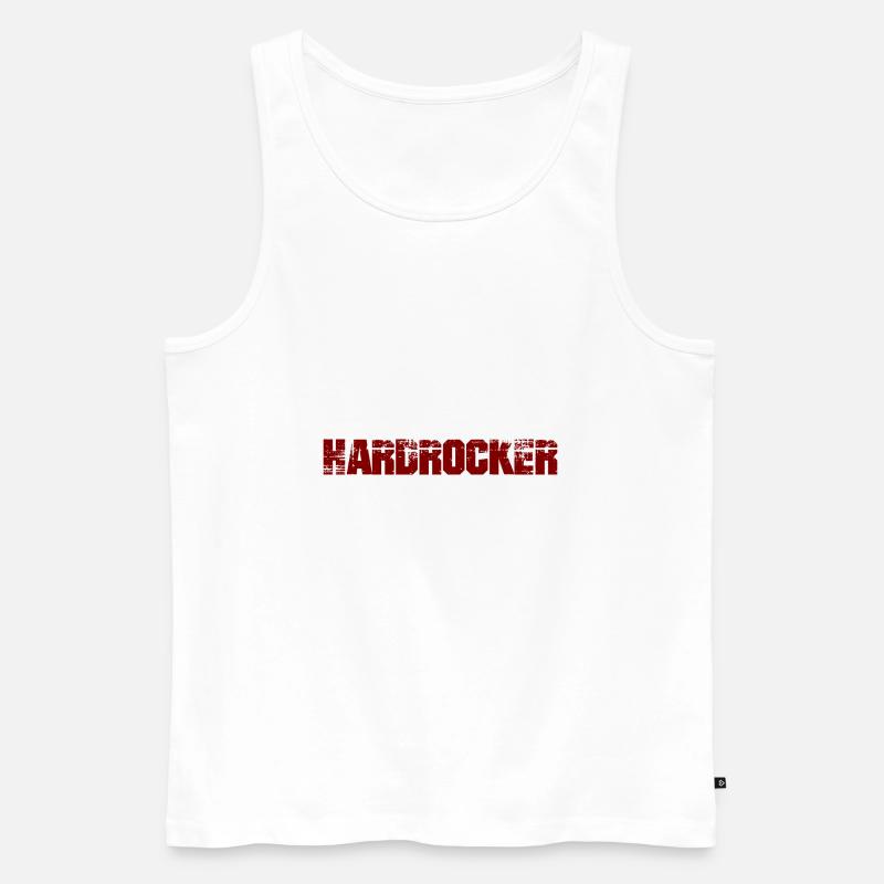 Hardrocker - Männer Premium Bio Tank Top - Weiß