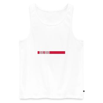 Big Bro Bar Logo - Débardeur bio Premium Homme - blanc - Devant - Michal (187cm)