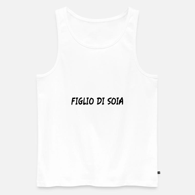 Fils de soja - Débardeur bio Premium Homme - blanc