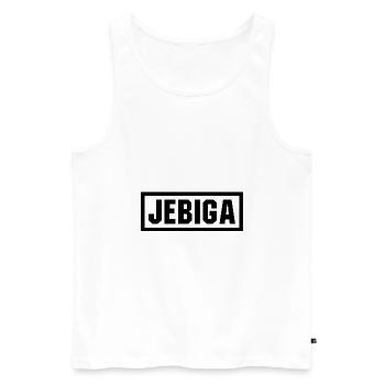 Jebiga cadeau Jugo Yougoslavie Tito SFRJ - Débardeur bio Premium Homme - blanc - Devant - AI Model Male 178 light (178cm)