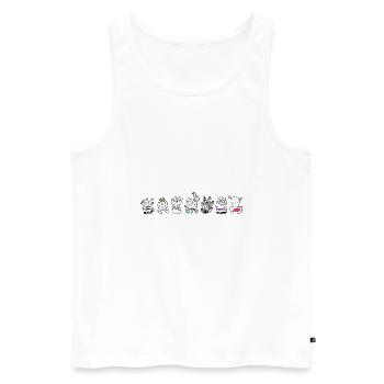 cactus - Men's Premium Organic Tank Top - white - Front - Michal (187cm)