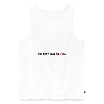 Peng - Männer Premium Bio Tank Top - Weiß - Vorne - Michal (187cm)