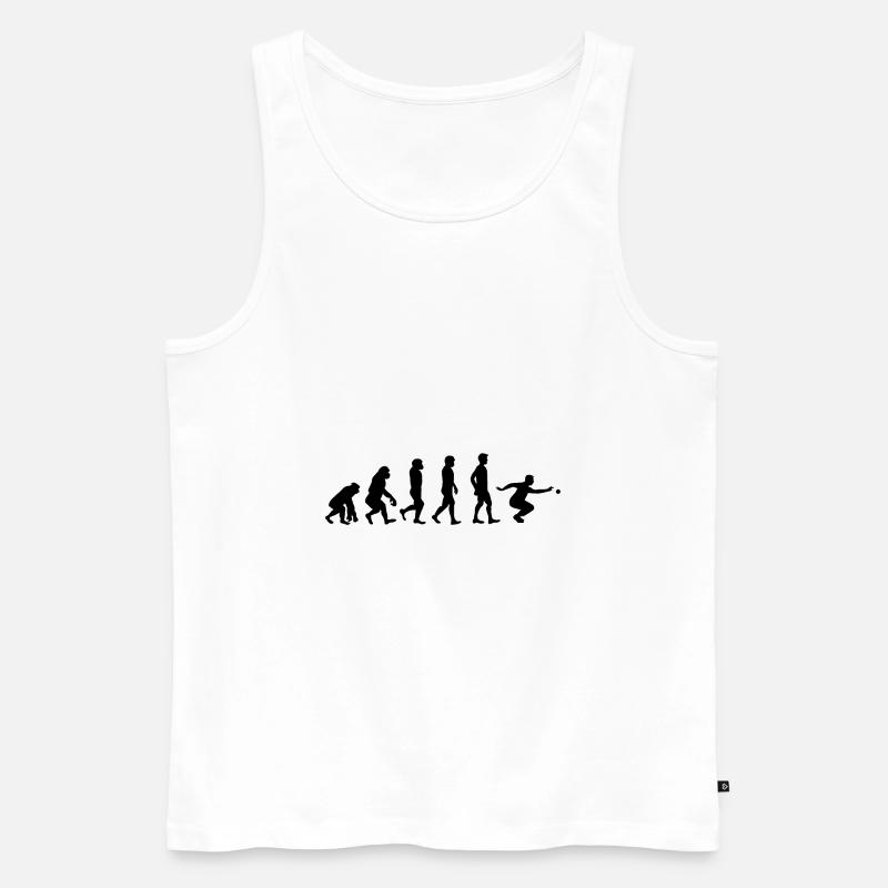 Petanque Evolution - Männer Premium Bio Tank Top - Weiß