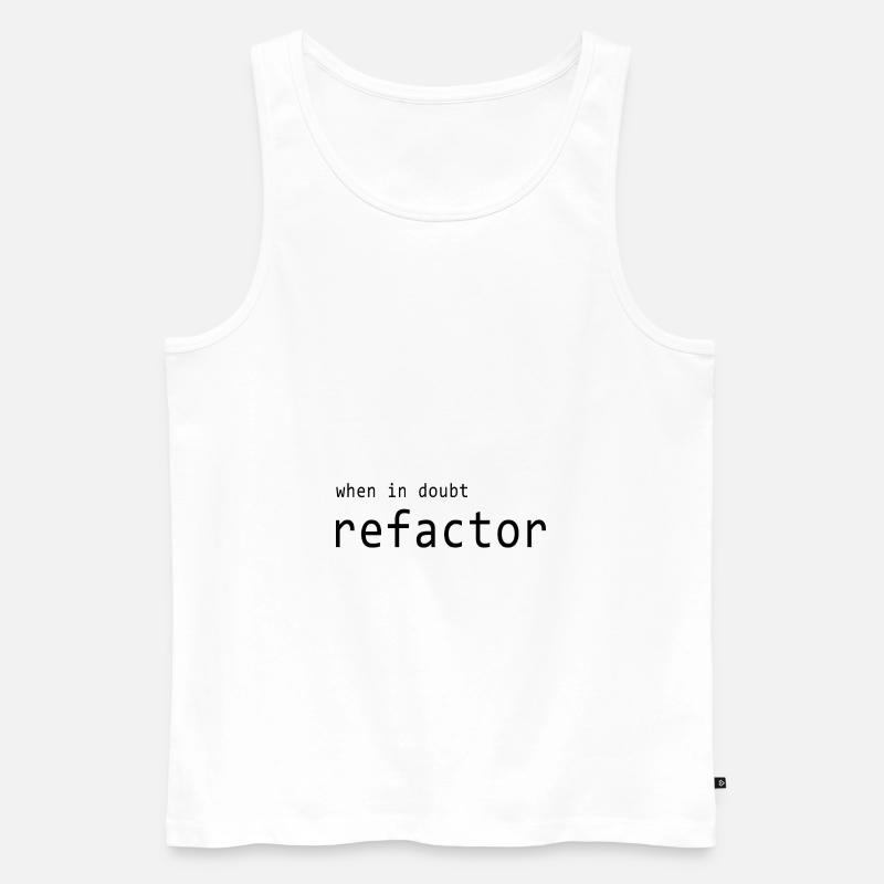Software Entwickler - Refactor - Männer Premium Bio Tank Top - Weiß
