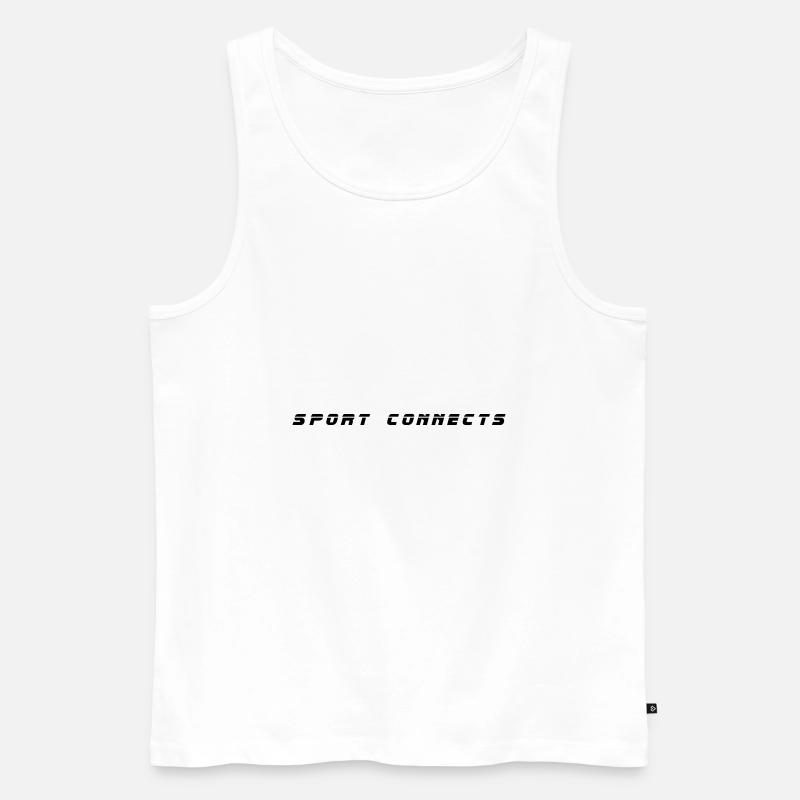Le sport connecte - Débardeur bio Premium Homme - blanc