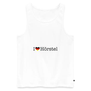J'aime Hoerstel - Débardeur bio Premium Homme - blanc - Devant - Michal (187cm)