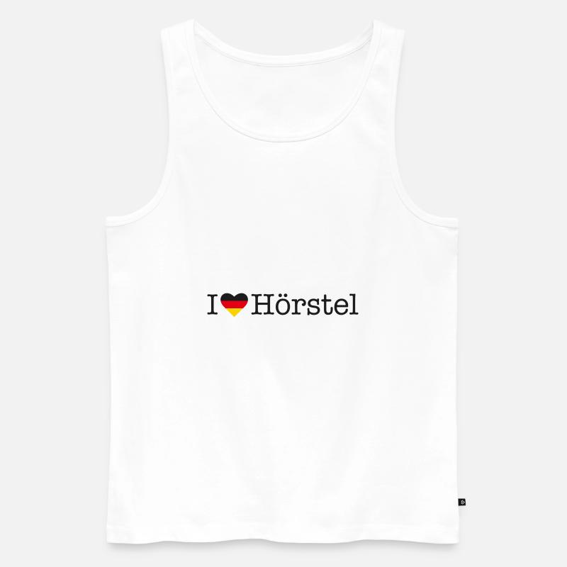 I love Hörstel - Männer Premium Bio Tank Top - Weiß