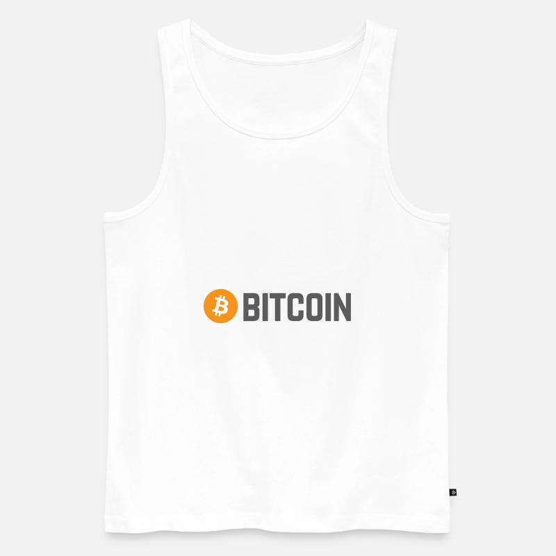 Bitcoin (Bitcoin) - Männer Premium Bio Tank Top - Weiß