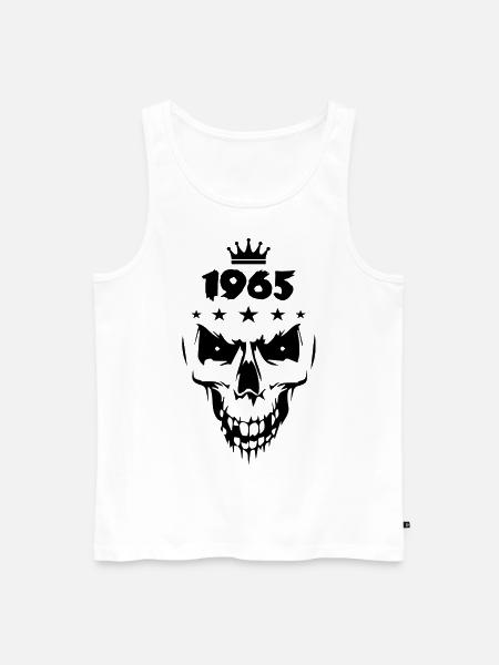 Skull (1965) - Men's Premium Organic Tank Top - white