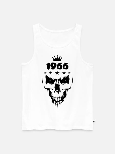 Skull (1966) - Men's Premium Organic Tank Top - white