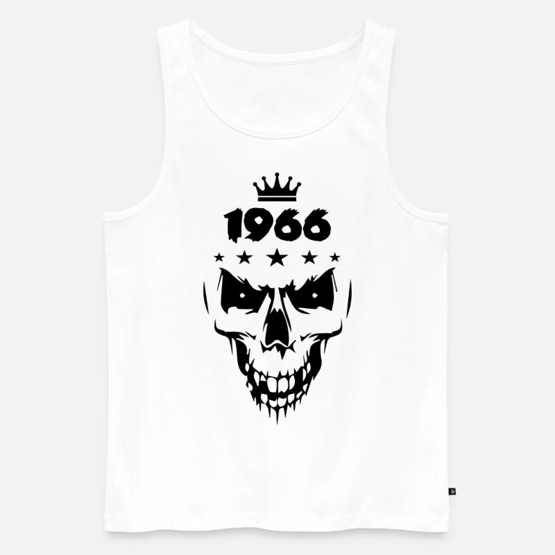 Skull (1966) - Men's Premium Organic Tank Top - white