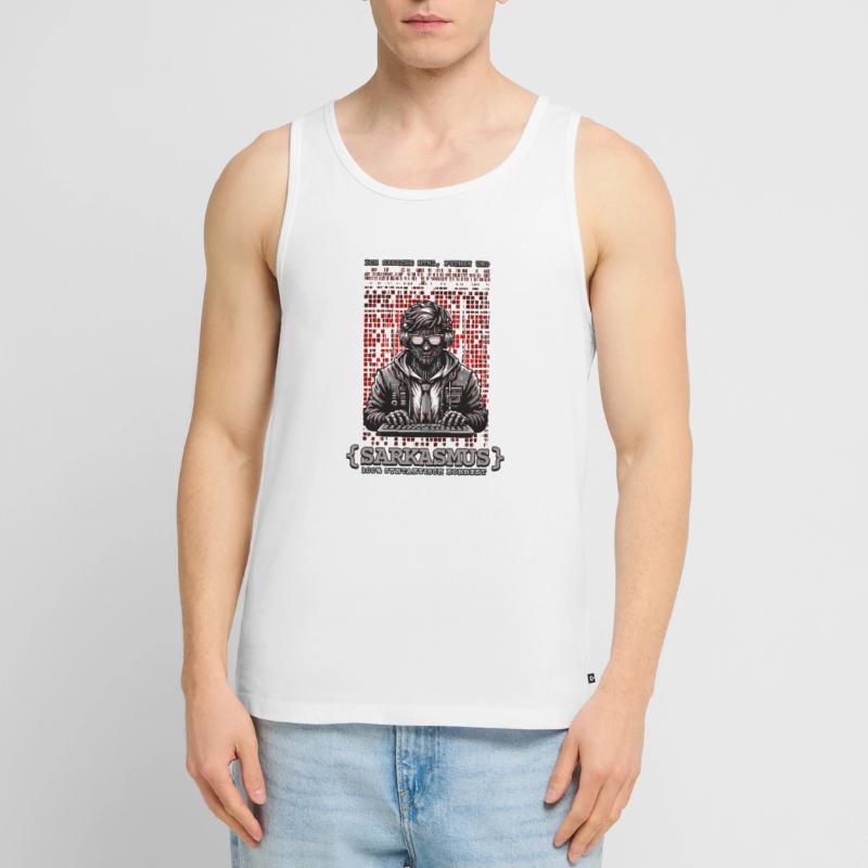 Ich spreche HTML Python und Sarkasmus Männer Premium Bio Tank Top