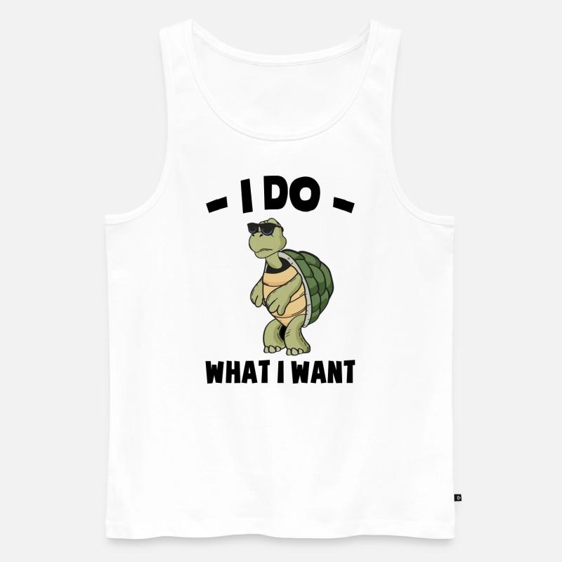 Schildkröten - Männer Premium Bio Tank Top - Weiß