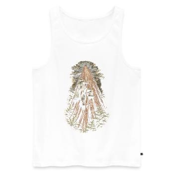 Baumpfleger Baumpflege - Männer Premium Bio Tank Top - Weiß - Vorne - Michal (187cm)