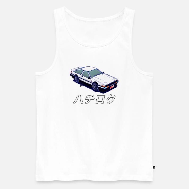 Die legendäre Initiale D. - Männer Premium Bio Tank Top - Weiß