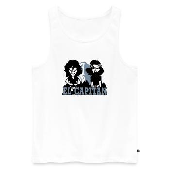 El Capitan Yosemite Valley - Men's Premium Organic Tank Top - white - Front - AI Model Male 178 light (178cm)