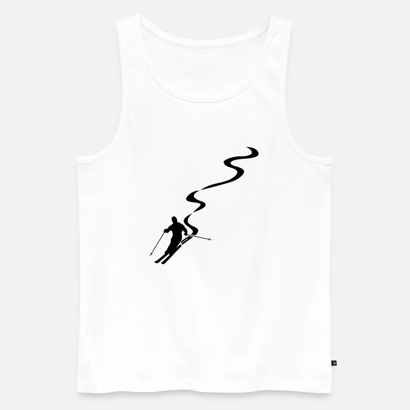 Powdern - Männer Premium Bio Tank Top - Weiß