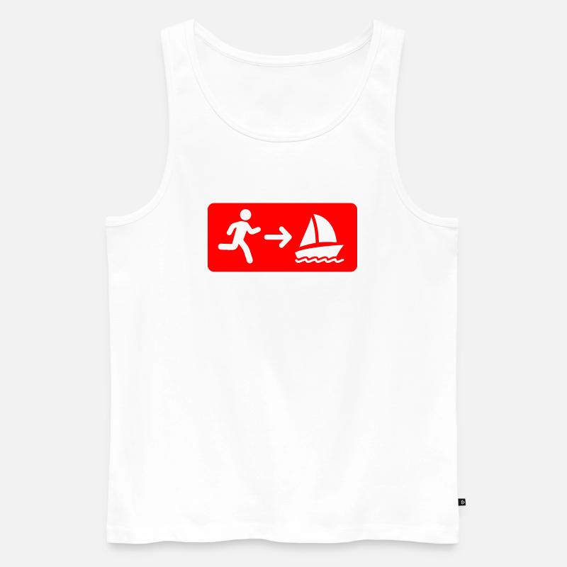 Sailor - Männer Premium Bio Tank Top - Weiß