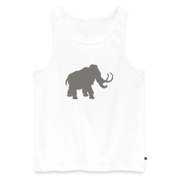 mammoth - Men's Premium Organic Tank Top - white - Front - AI Model Male 178 light (178cm)