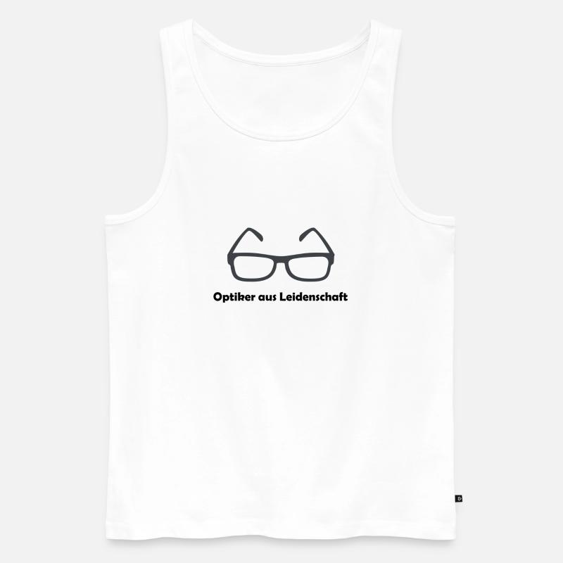 Optiker aus Leidenschaft - Männer Premium Bio Tank Top - Weiß
