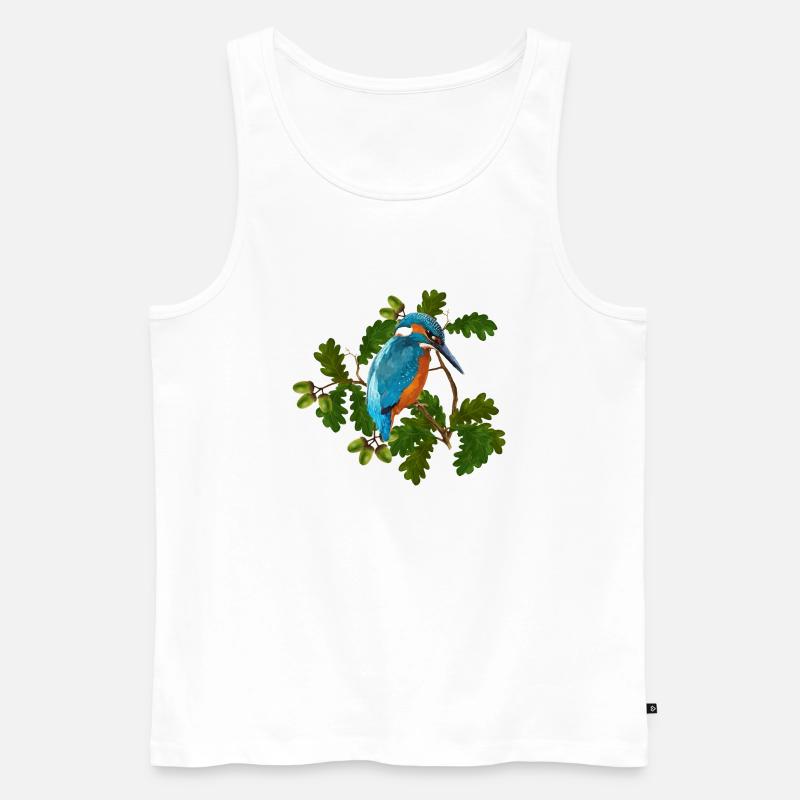 Vogel - Männer Premium Bio Tank Top - Weiß