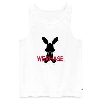 Return of the werhase - Männer Premium Bio Tank Top - Weiß - Vorne - AI Model Male 178 light (178cm)