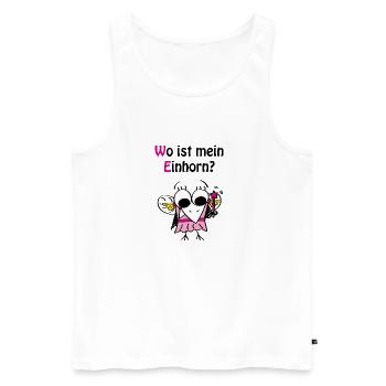 Feen-Rabe - Männer Premium Bio Tank Top - Weiß - Vorne - Michal (187cm)
