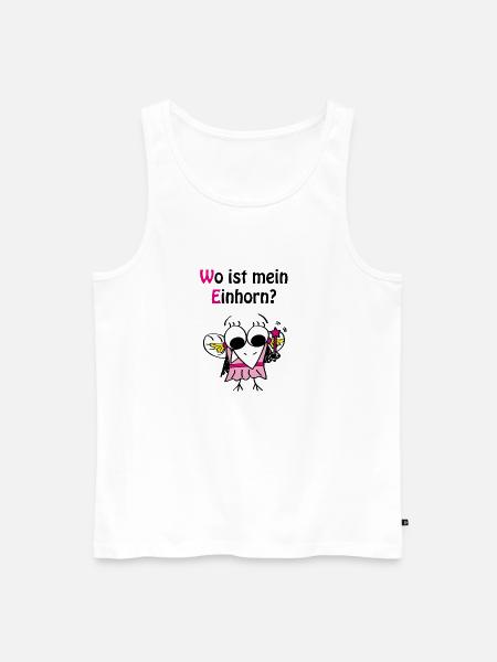 Feen-Rabe - Männer Premium Bio Tank Top - Weiß