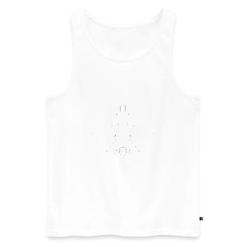 F-14 Tomcat Kampfflugzeug - Männer Premium Bio Tank Top - Weiß - Vorne - AI Model Male 178 light (178cm)