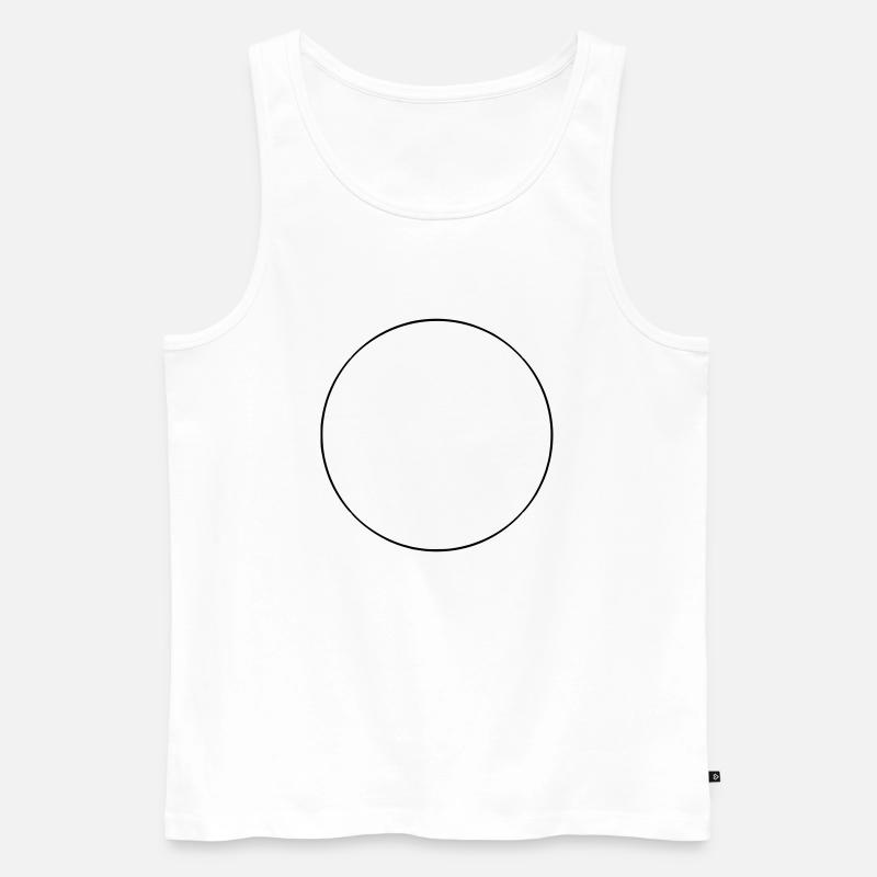 kreis - Männer Premium Bio Tank Top - Weiß