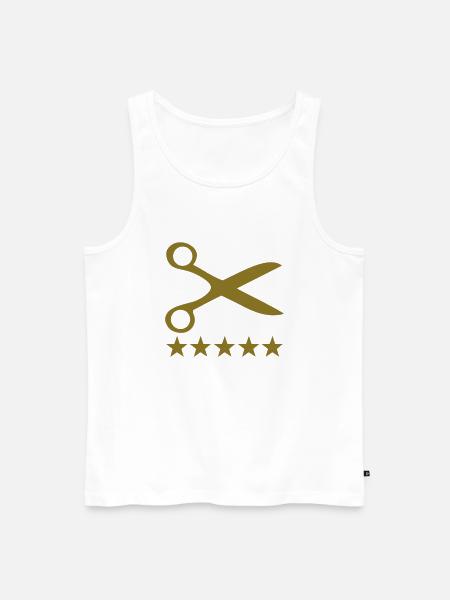 schere deluxe - Männer Premium Bio Tank Top - Weiß