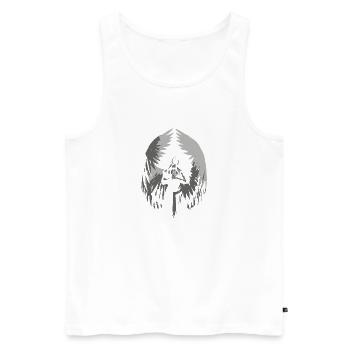Anges anges cadeau - Débardeur bio Premium Homme - blanc - Devant - AI Model Male 178 light (178cm)