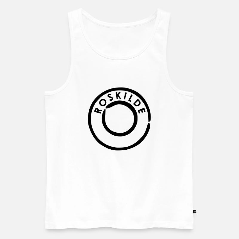 roskilde - Männer Premium Bio Tank Top - Weiß
