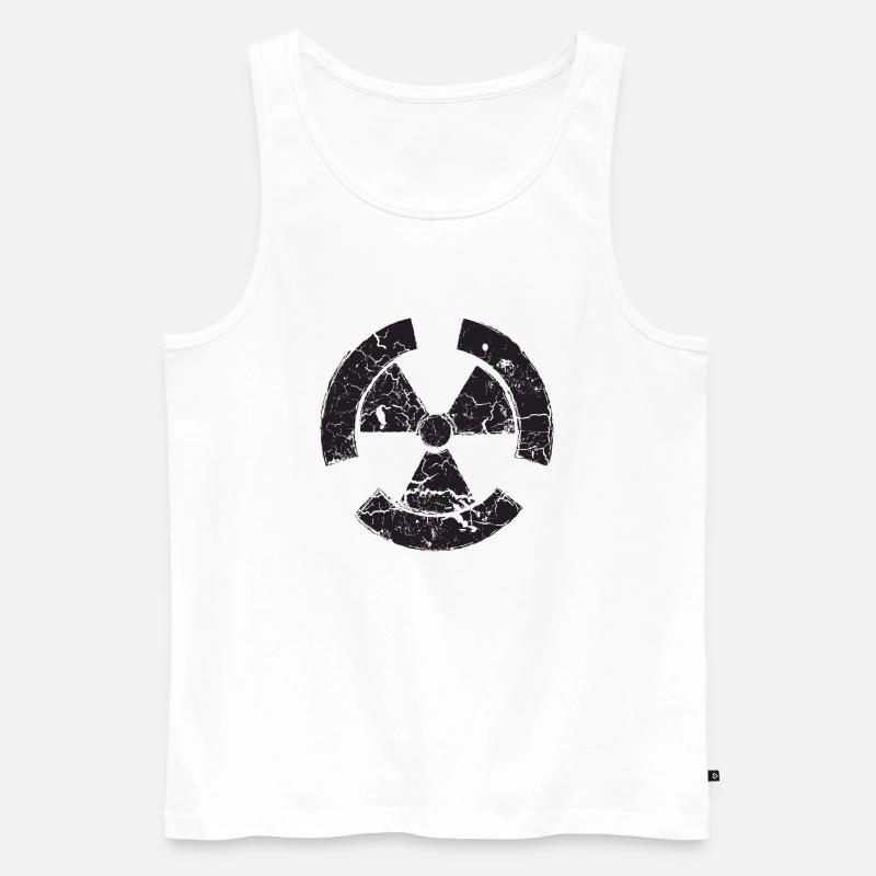Nuklear - Männer Premium Bio Tank Top - Weiß
