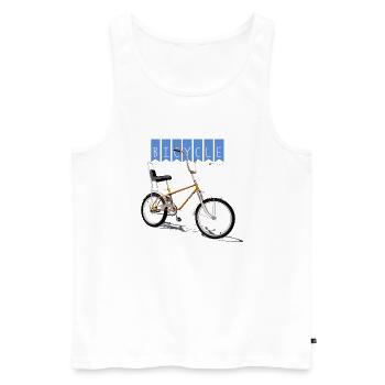 Vélo - Débardeur bio Premium Homme - blanc - Devant - Michal (187cm)