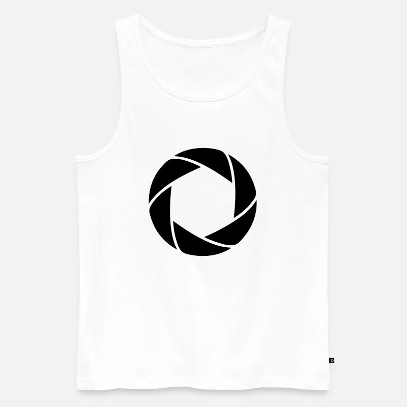 Iris - Fotoblende - Männer Premium Bio Tank Top - Weiß