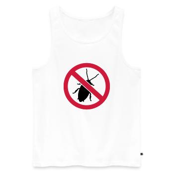 Cockroach - Men's Premium Organic Tank Top - white - Front - AI Model Male 178 light (178cm)