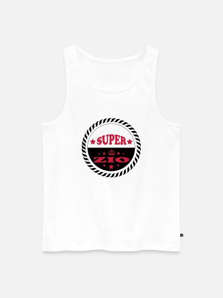 Super zio - Men's Premium Organic Tank Top - white